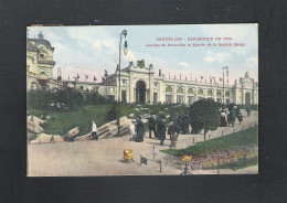 BRUSSEL - EXPOSITION DE BRUXELLES 1910 - JARDINS  DE BRUXELLES ET ENTREE DE LA SECTION BELGE - 1910 (12.314) - Exposiciones Universales