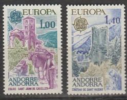 Andorre Français Europa 1977 N° 261/ 262 ** Paysages - 1977