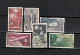 Czechoslovakia 1962 Space Research Set Of 6 MNH - Europa