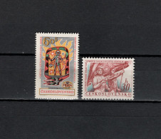 Czechoslovakia 1962 Space, Praga '62, October Revolution 2 Stamps MNH - Europa