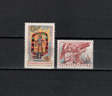 Czechoslovakia 1962 Space, Praga '62, October Revolution 2 Stamps MNH - Europe