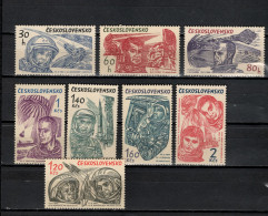 Czechoslovakia 1964 Space, Spacemen Set Of 8 MNH - Europa