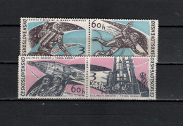 Czechoslovakia 1965 Space Flights 2 Pairs MNH - Europa
