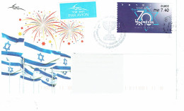 Premier Jour 70 Ans Israël - Cartas & Documentos