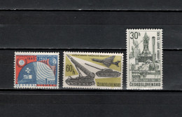 Czechoslovakia 1965/1967 Space, ITU Centenary, Army 3 Stamps MNH - Europa