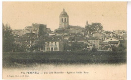 32  VIC FEZENSAC VUE COTE NORD EST  EGLISE ET VIEILLE TOUR - Vic-Fezensac