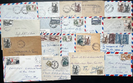 SP LOT DE 19 ENVELOPPES AEF DONT TCHAD OUBANGUI CHARI / LOT N° 496 - Lettres & Documents