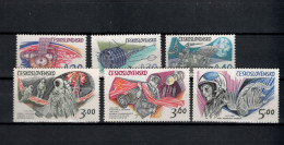 Czechoslovakia 1973 Space Heroes Set Of 6 MNH - Europa