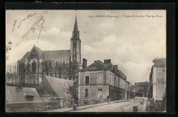 CPA Craon, L`Eglise St-Nicolas, Vue Des Ponts  - Craon