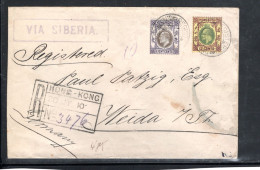 1910 , Edward 8 And 12 C., Better Stamps  On Registered Cover To Germany-commercial !! Rare  #152 - Cartas & Documentos