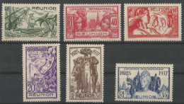 REUNION - PARIS 1937 INTERNATIONAL EXHIBITION - Yv. #149 TO Yv. #154  (**/MNH) - 1937 - Neufs