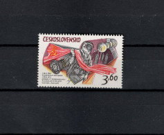 Czechoslovakia 1973 Space Heroes, 3.60 K Hatched MNH - Europa