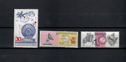 Czechoslovakia 1974/1976 Space, Intersputnik, UPU Centenary, Stamp Day 3 Stamps MNH - Europa