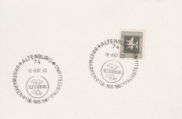 DDR Beleg Mit Sonderstempel Altenburg 1967 Briefmarken Ausstellung - Frankeermachines (EMA)