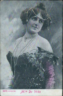 Az776  Cartolina Personaggi Famosi  M.lle De Vries Attrice Actress Teatro - Artisti