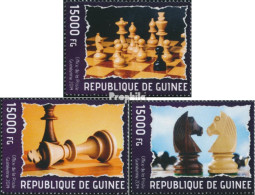 Guinea 10291-10293 (kompl. Ausgabe) Postfrisch 2014 Schach - Guinée (1958-...)