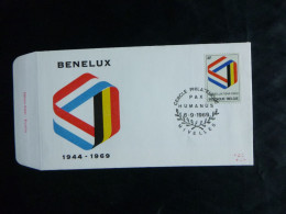 1969 1500 FDC ( Nivelles ) :  " BENELUX 1944-1969   " - 1961-1970