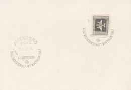 DDR Beleg Mit Sonderstempel Altenberg 1967 Weltmeisterschaft Biathlon 1967 - Maschinenstempel (EMA)