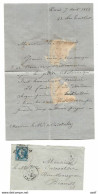 MEDECINE COMTE DAVET DE BEAUREPAIRE LAS 1866 AUTOGRAPHE ORIGINAL LETTRE - Inventors & Scientists