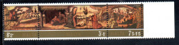 MALTA 1975 CHRISTMAS NATALE NOEL WEIHNACHTEN NAVIDAD NATAL STRIP COMPLETE SET STRISCIA SERIE COMPLETA MNH - Malta