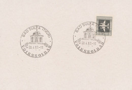 DDR Beleg Mit Sonderstempel Bad Sulza Thüringen 1*967 Volkssolbad - Frankeermachines (EMA)