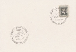 DDR Beleg Mit Sonderstempel Bad Blankenburg 1967 Erholungsort Der Werktätigen - Franking Machines (EMA)