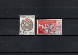 Czechoslovakia 1982 Space, Science Academy, 60 Years USSR, 2 Stamps MNH - Europe