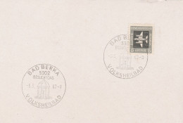 DDR Beleg Mit Sonderstempel Bad Berka 1967 Besucht Das Volksheilbad - Macchine Per Obliterare (EMA)