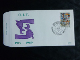 BELG.1969 1497 FDC ( Ougree) :  " 50° O.I.T - I.L.O - I.A.O " - 1961-1970