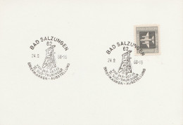 DDR Beleg Mit Sonderstempel Bad Salzungen 1966 Briefmarken Ausstellung - Franking Machines (EMA)