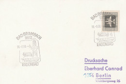 DDR Beleg Mit Sonderstempel Bad Brambach 1968 Radonbad - Machines à Affranchir (EMA)