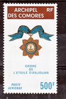 Comores PA 58 Ordre De L'étoile  Neuf ** TB MNH Sin Charnela Cote 15 - Poste Aérienne