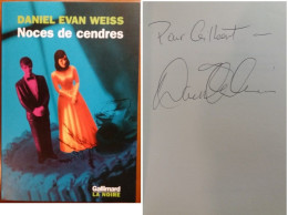 C1 Daniel Evan WEISS - NOCES DE CENDRES Envoi DEDICACE Signed JUDAICA - Libros Autografiados