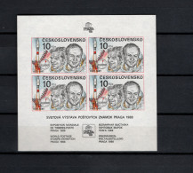 Czechoslovakia 1987 Space, Praga '88 S/s MNH - Europa