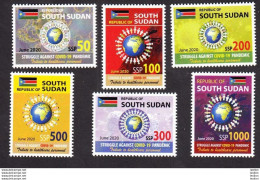 SOUTH SUDAN New 2020 Stamps Issue Health Workers Fighting Covid-19 Pandemic SOUDAN Du Sud Südsudan - Sudán Del Sur