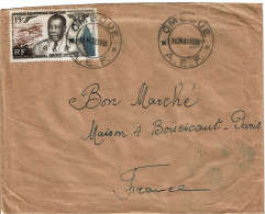 PP15 - A E F LETTRE OMBOUE / PARIS 14/5/1956 - Storia Postale