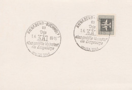 DDR Beleg Mit Sonderstempel Annaberg Buchholz 1966 KÄT Das Größte Volksfest Im Erzgebirge - Machines à Affranchir (EMA)