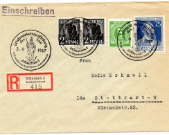 ALLEMAGNE.1947. ZONE AAS. Briefmarkenausstellung. "ROTE KREUZ" .CROIX-ROUGE. - Croix-Rouge