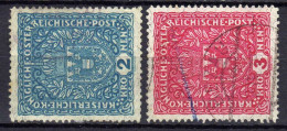 Österreich 1917/19 Mi 208-209 II, Gestempelt [200424XIV] - Used Stamps