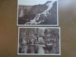 2 Cartes De Malmédy: Parc De Mon Bijou, La Cascade + Cascade Du Trop Plein Au Barrage De La Warche --> Onbeschreven - Malmedy