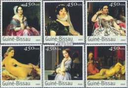 Guinea-Bissau 2543-2548 (kompl. Ausgabe) Postfrisch 2003 Gemälde Von Ingres - Guinée-Bissau