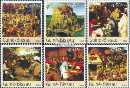 Guinea-Bissau 2537-2542 (kompl. Ausgabe) Postfrisch 2003 Gemälde Von Bruegel - Guinée-Bissau