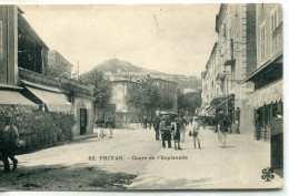 - 07 -  ARDECHE  - PRIVAS -  Cours De L'Esplanade - Bahnhöfe Mit Zügen