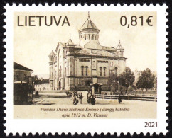 LITHUANIA 2021-08 National Minorities: Russians. Religion Cathedral, MNH - Chiese E Cattedrali