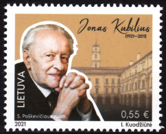 LITHUANIA 2021-10 Famous People, Science. Kubilius - 100. Mathematics, MNH - Andere & Zonder Classificatie