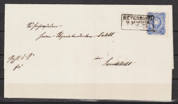 MiNr. 34 Auf Brief MEYENBURG Nach SANDSTEDT 1879 - Used Stamps