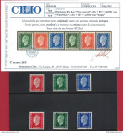 1945 FRANCIA, N 701A-F  Non Emessi  MNH**  Certificato Cilio - Altri & Non Classificati