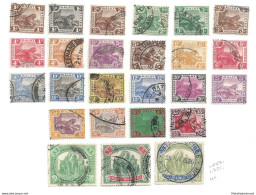 1922-34 FEDERATED MALAY STATES - SG N° 52-82  25 Valori USATI - Otros & Sin Clasificación