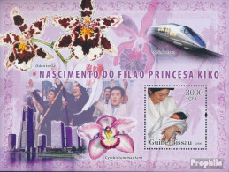 Guinea-Bissau Block 576 (kompl. Ausgabe) Postfrisch 2006 Prinzessin Kiko, Orchideen, Jap. Zü - Guinée-Bissau