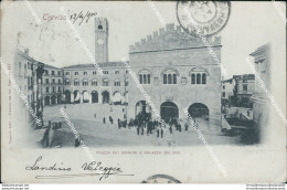 Bc54 Cartolina Treviso Citta' Piazza Dei Signori E Palazzo Dei 300 - Treviso